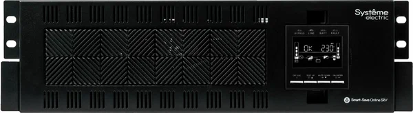 ИБП с двойным преобразованием Systeme Electric Smart-Save Online SRVSE10KRTXLI6U черный