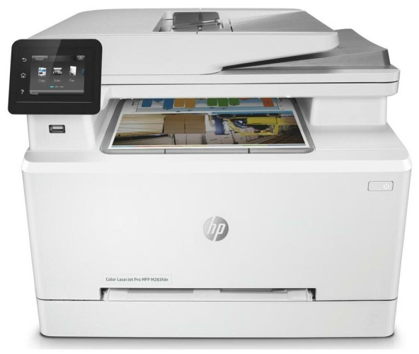 МФУ лазерное HP Color LaserJet Pro M283fdn, цветн., A4, белый