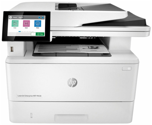 МФУ лазерное HP LaserJet Enterprise M430f "4 в 1", А4, 38 стр./мин, 100 000 стр./мес, дуплекс, ДАПД, сетевая карта, 3PZ55A