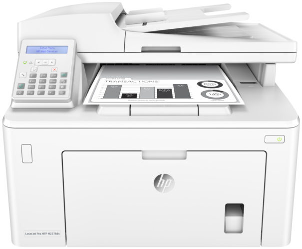 МФУ лазерное HP LaserJet Pro M227fdn, ч/б, A4, белый